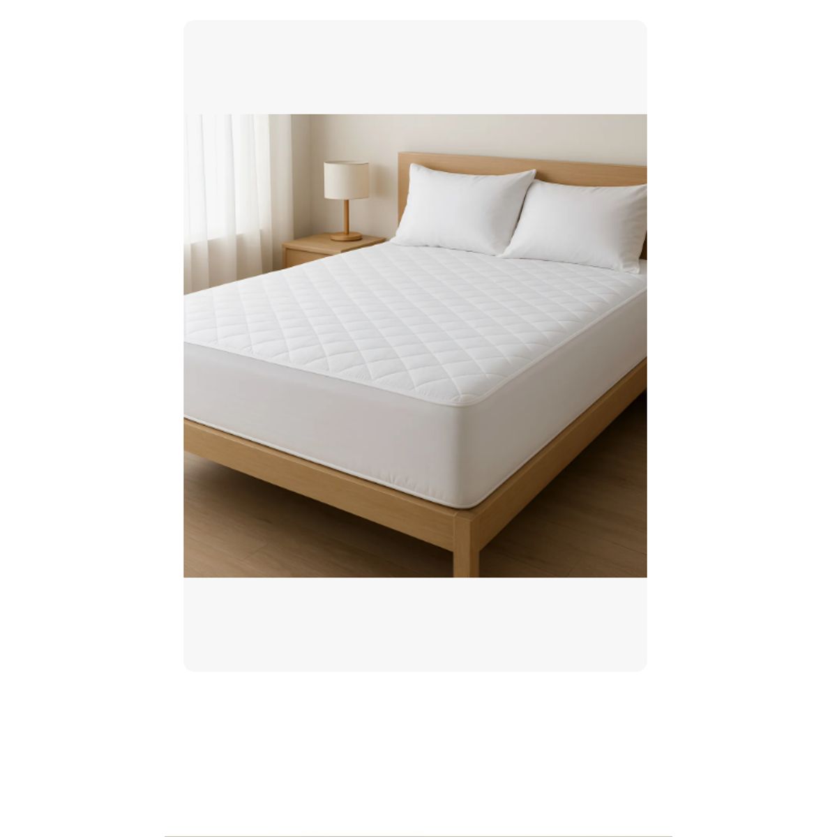 GENERICO - Cubre Colchon Impermeable King Acolchado Funda Protector Diseño de la tela Rayas