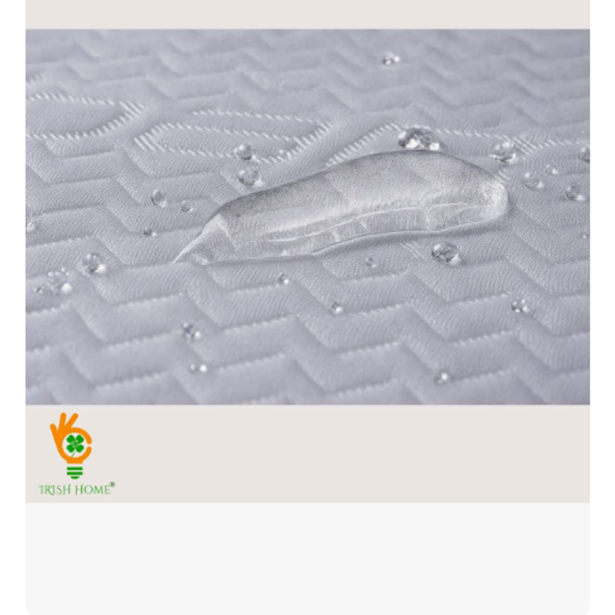 GENERICO - Cubre Colchon Impermeable King Acolchado Funda Protector Diseño de la tela Rayas