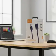 OEM - Cable Extensor Usb 1m Macho A Hembra Compatible Pc Laptop Negro