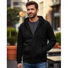 BLUE MOUNTAIN - Polerón Canguro Hombre Con Cierre Tallas especiales 2x 3xl 4xl