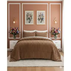 GENERICO - Cubrecama Premium Plush y Chiporro - Invierno 2 Plazas