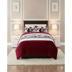 GENERICO - Cubrecama Plush con Chiporro de Invierno 2 Plazas