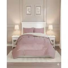 GENERICO - Cubrecama Premium Plush y Chiporro - Invierno King