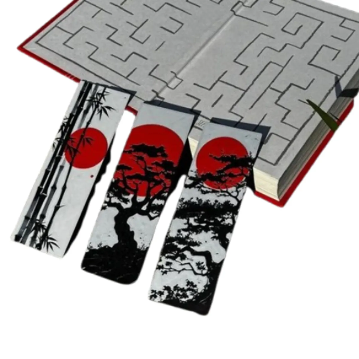 GENERICO - Pack de Marcapáginas - Estilo Oriental