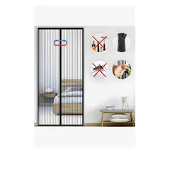 GENERICO - Cortina Para Puerta Mosquitera Magnetica 90 X 210 Cm