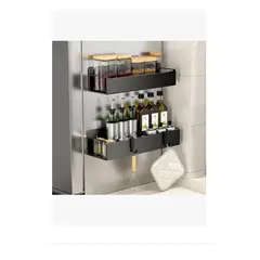 GENERICO - 2 Estante Magnético Con Gancho Especias Refrigerador Cocina