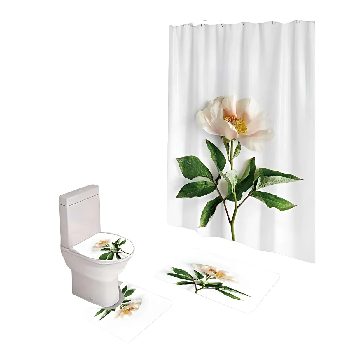 GENERICO - SET DE BAÑO COMPLETO MODELOS UNICOS 4 PIEZAS S20