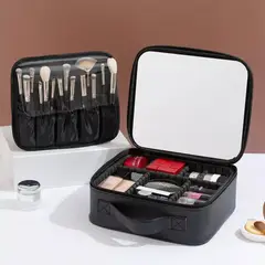MOVI - Cosmetiquero con Espejo y Luz Led - Organizador de Maquillaje