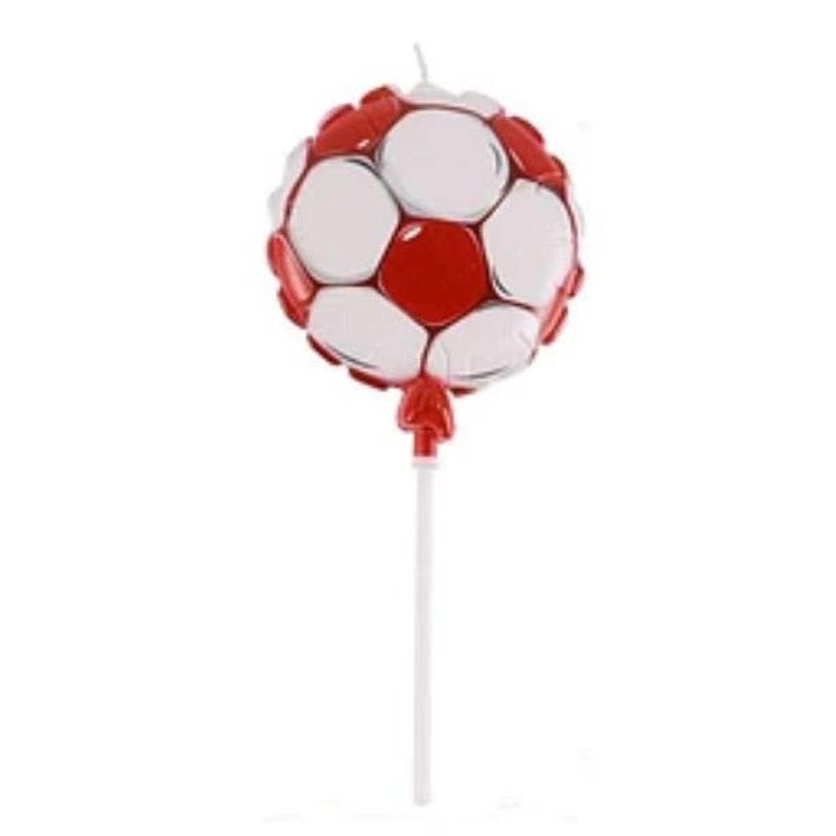GENERICO - Velas balon de futbol 5x12cm color aleatorio