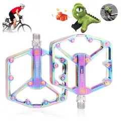 WUWAWDOGA - Pedales Bicicleta Mtb Antideslizante Aluminio Plataforma Par