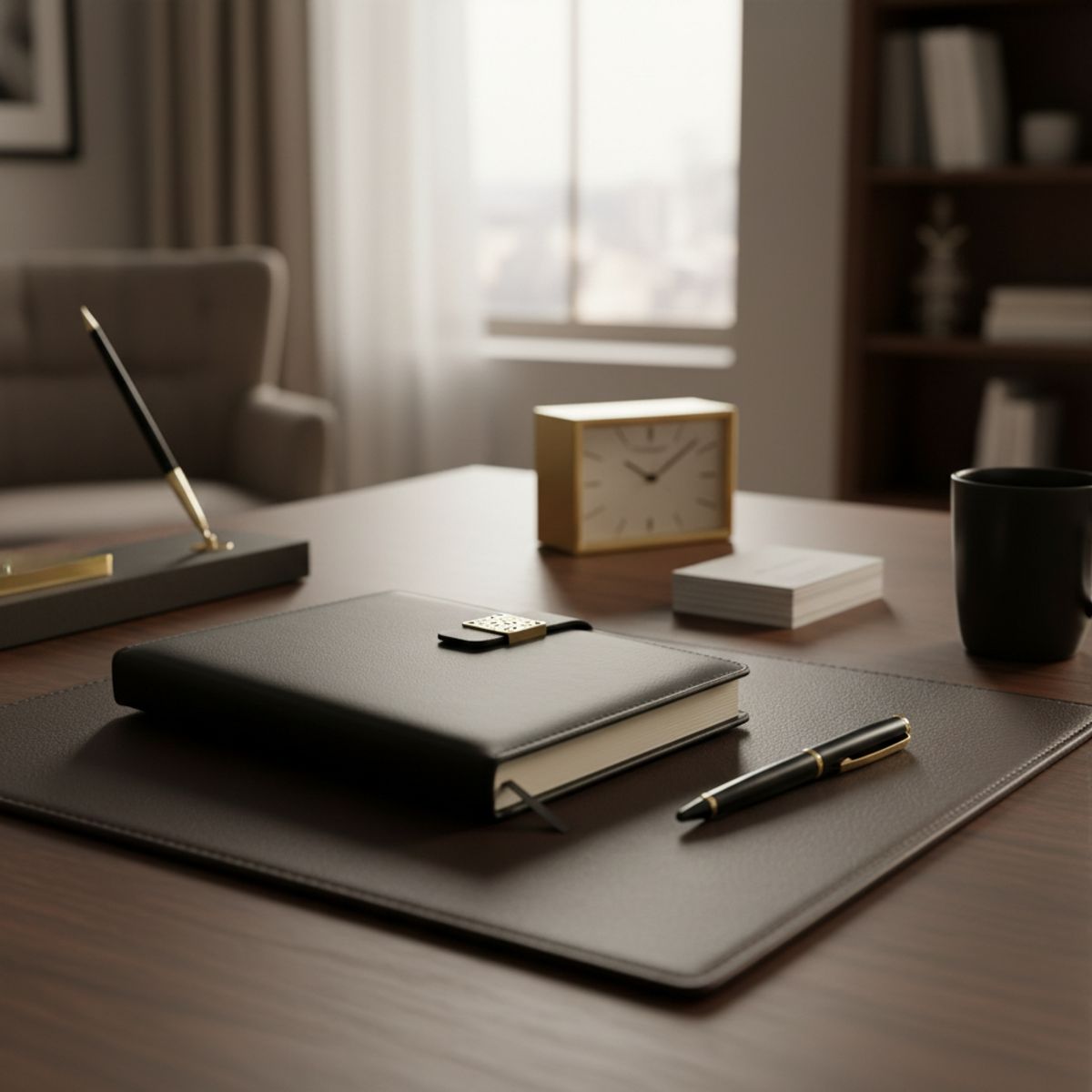 VIDA BUENAS - Libreta Negra A5 Cuaderno 112 Hojas 20.7x14cm Caja Con Lápiz