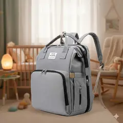 MOVI - Bolso Pañalera Multifuncional 3 en 1: Mochila, Cuna y Mudador para Bebé