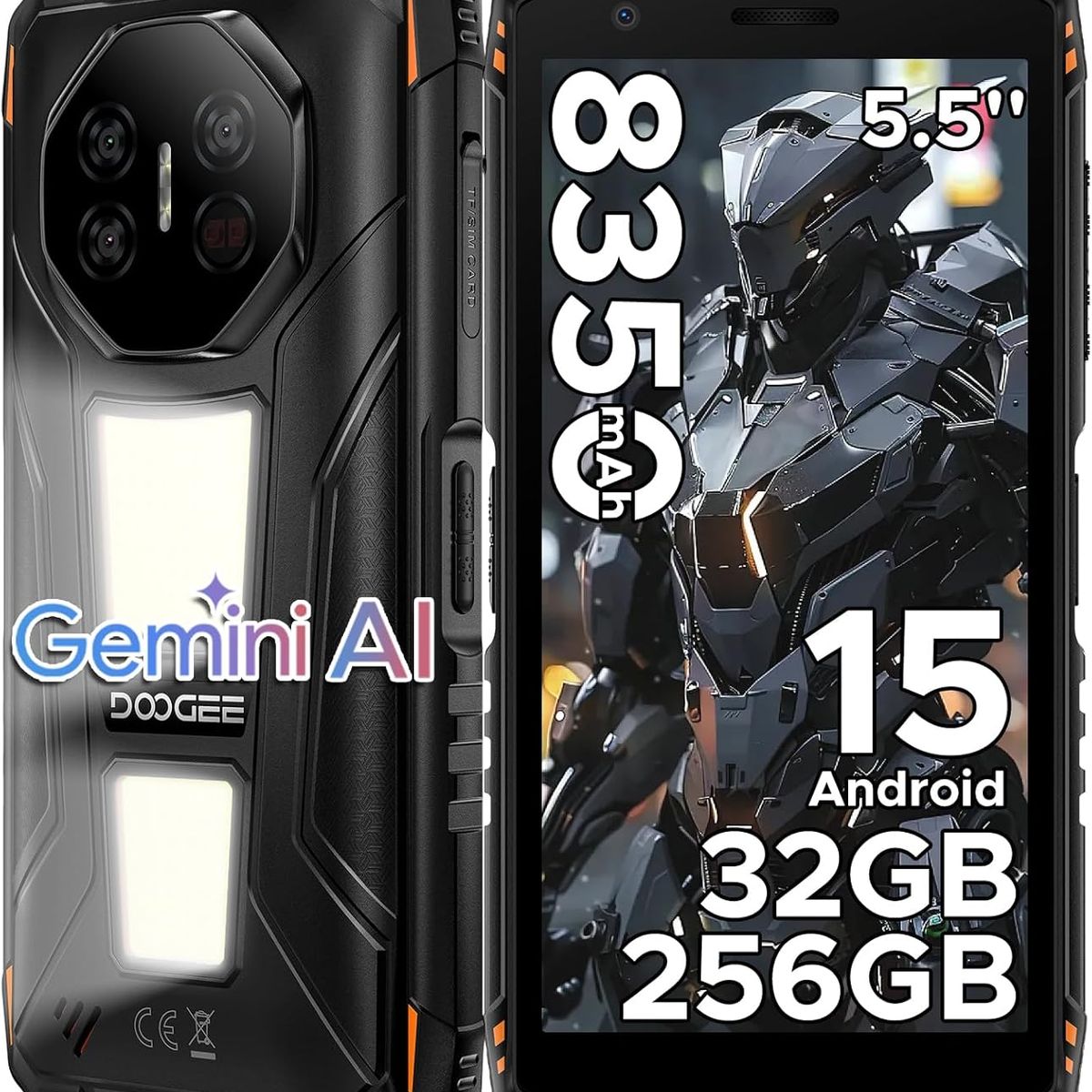 DOOGEE - DOOGEE Fire 3 Max Celular 32GB+256GB Android15 Smartphone