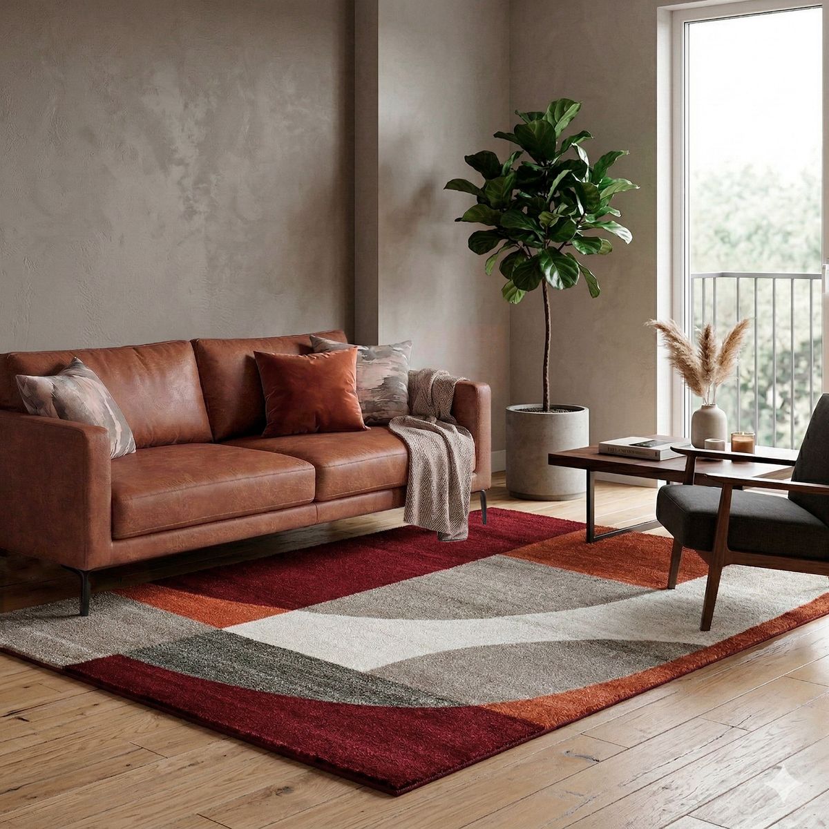 DIB - Alfombra Access 133X190 66202 Rust Rojo