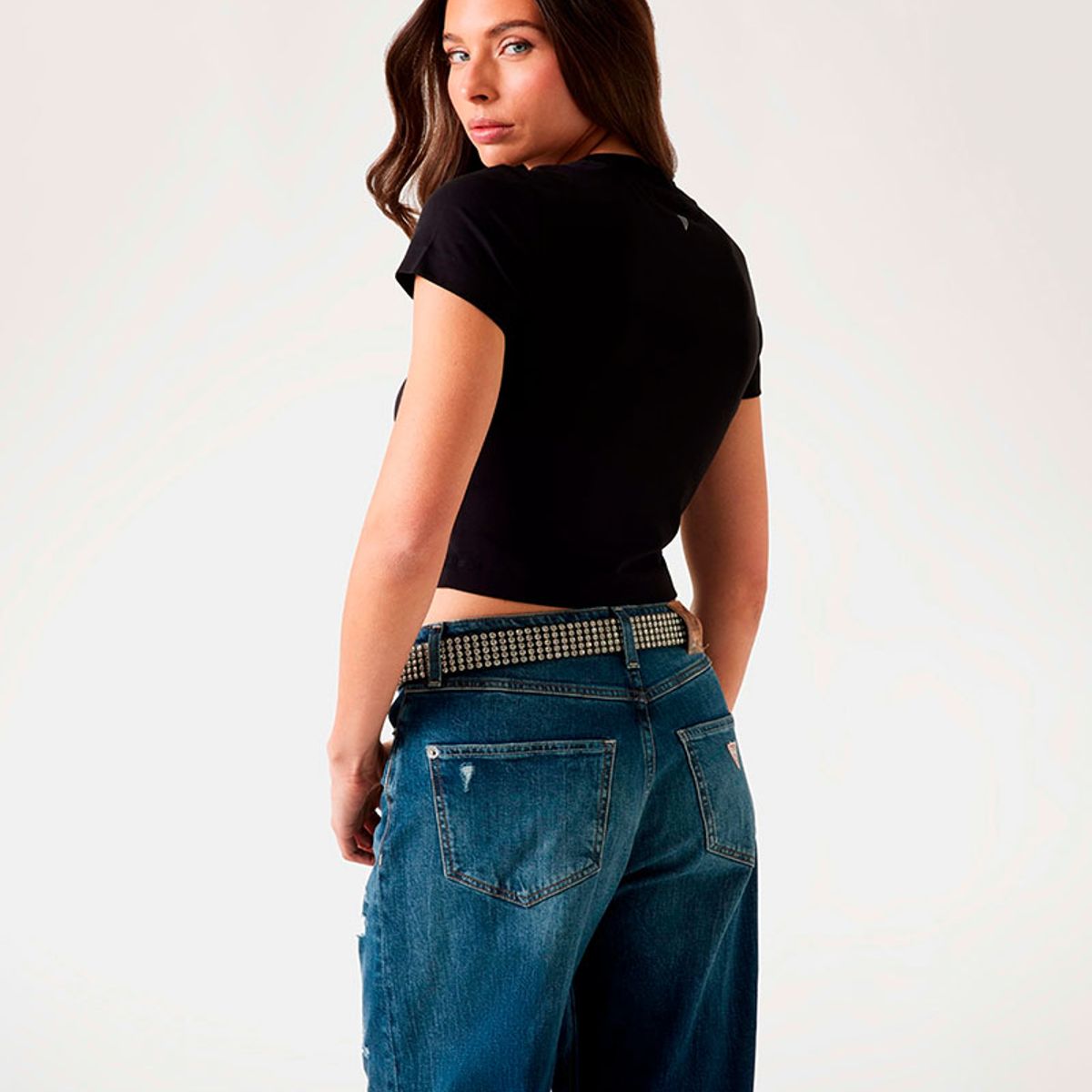 GUESS - Polera Ss Basic Mini Logo Tee