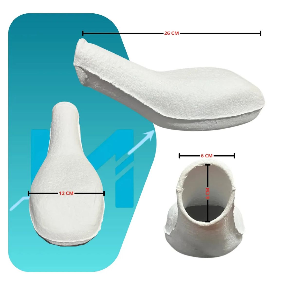 GENERICO - Pato Urinario Desechable De Carton Y Pulpa De Celulosa X10