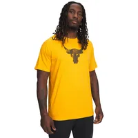 Polera MC UA Project Rock Payoff Amarillo Hombre
