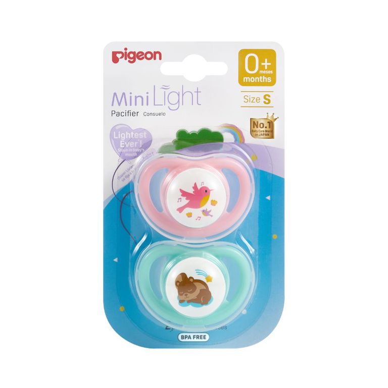 Chupete Odontologico Mini Light Talla S 2 Un Rosa-Verde