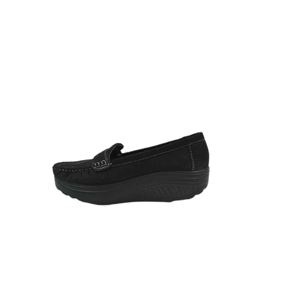 HERIEL - Zapato mocasin Plataforma Negro