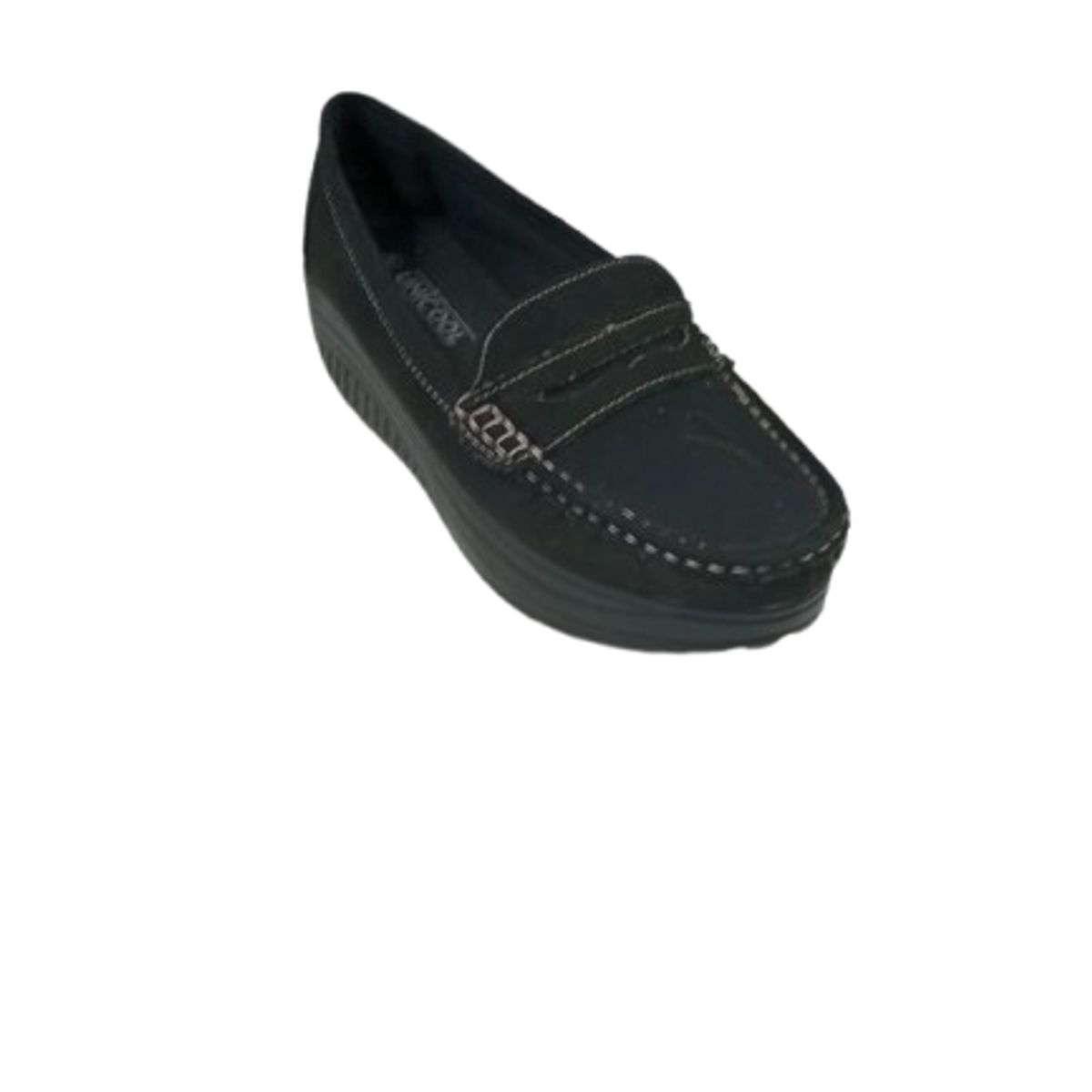 HERIEL - Zapato mocasin Plataforma Negro