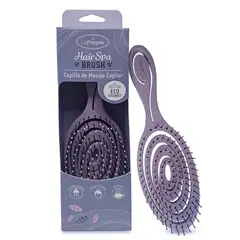 LOOKWELL - Cepillo De Pelo Desenredante Y Masaje Capilar Ecologico Violeta