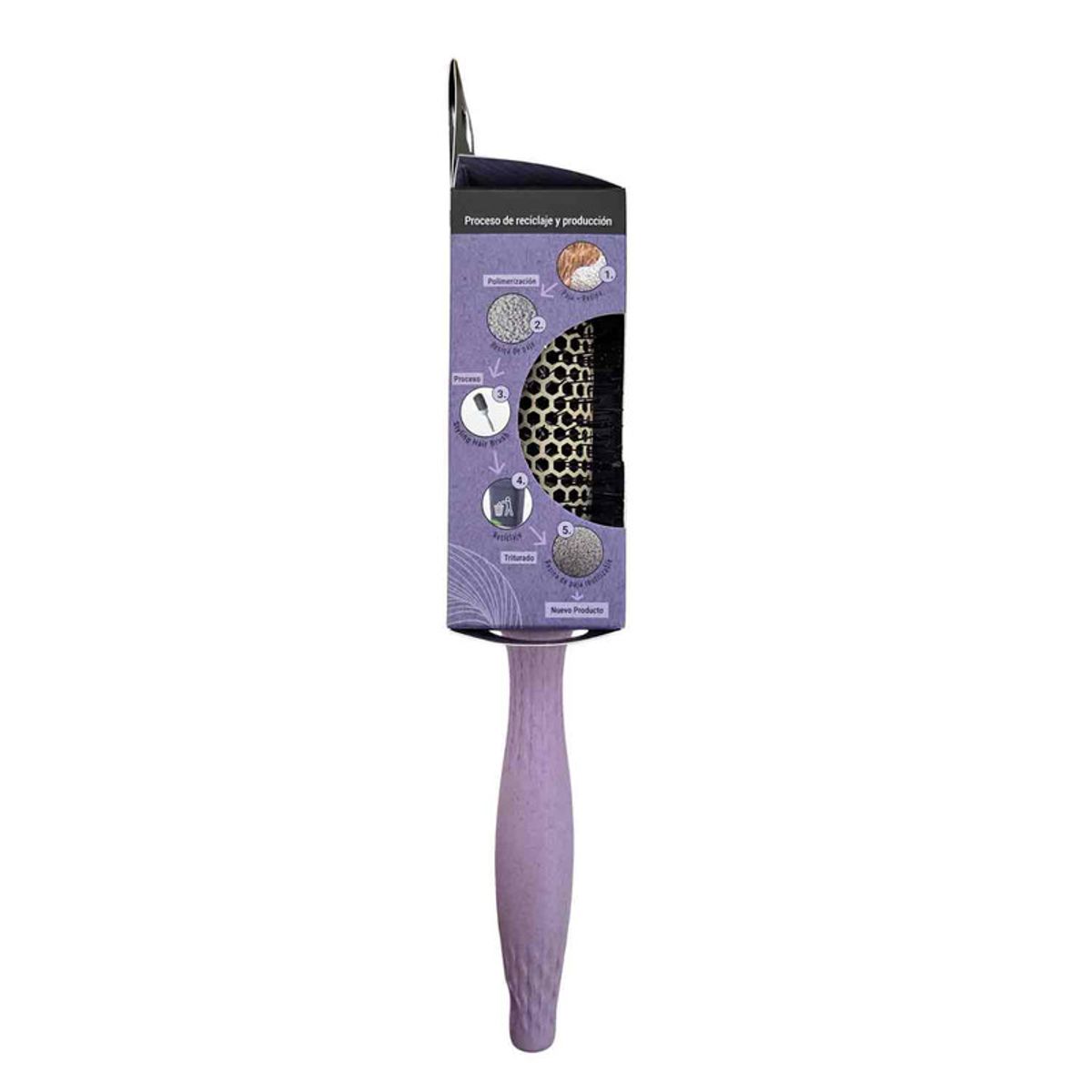 LA PREPIE - Cepillo Pelo termico brushing alisado 32 mm color Violeta