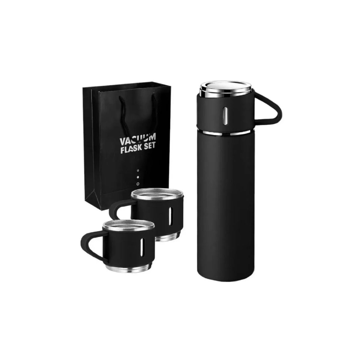 GENERICO - Set Termo Agua Vasos Termicos 500ml Agua Caliente Vasos negro