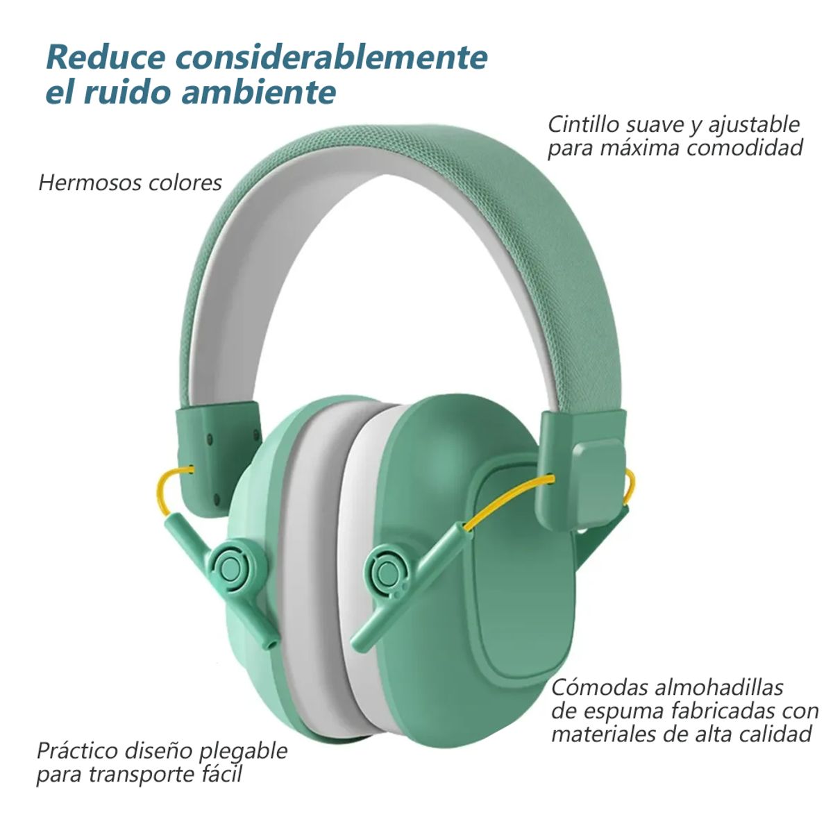 GENERICO - Audífonos Antiruido Para Niños Autismo Protector Auditivo Azul