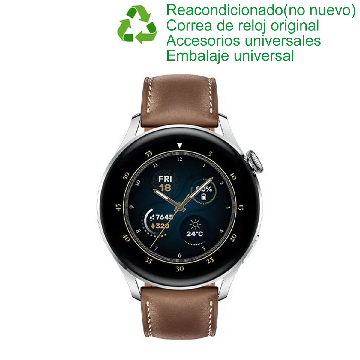 HUAWEI - Huawei Watch 3 Classic Edition 2021 46mm LTE Reacondicionado SemiNuevo