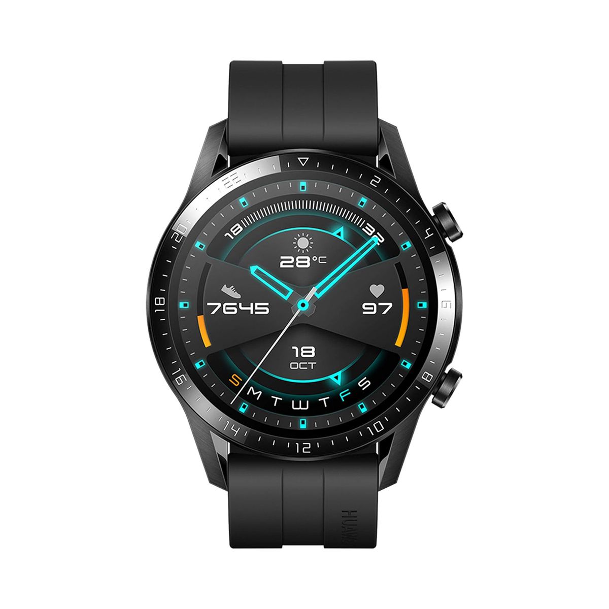 HUAWEI - Huawei GT 2 46mm Bluetooth Negro Reacondicionado SemiNuevo