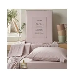 CANNON HOME - Sabana Royal Supreme 2 plazas Cannon 300 Hilos 100% algodón color Rose