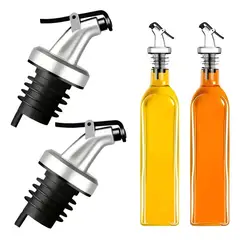 GENERICO - Set 2 Botellas Dispensador Aceite Salsa Vinagre Soya 500 Ml