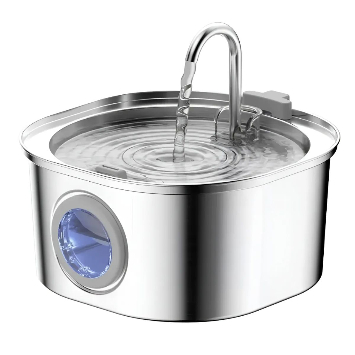 GENERICO - Bebedero Automático Gatos Perros Fuente Agua 3.2l Inox Cuadrado