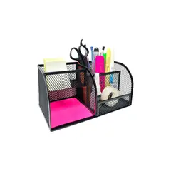 GENERICO - Portalápices Canasta Organizador De Escritorio Porta Lapiz negro