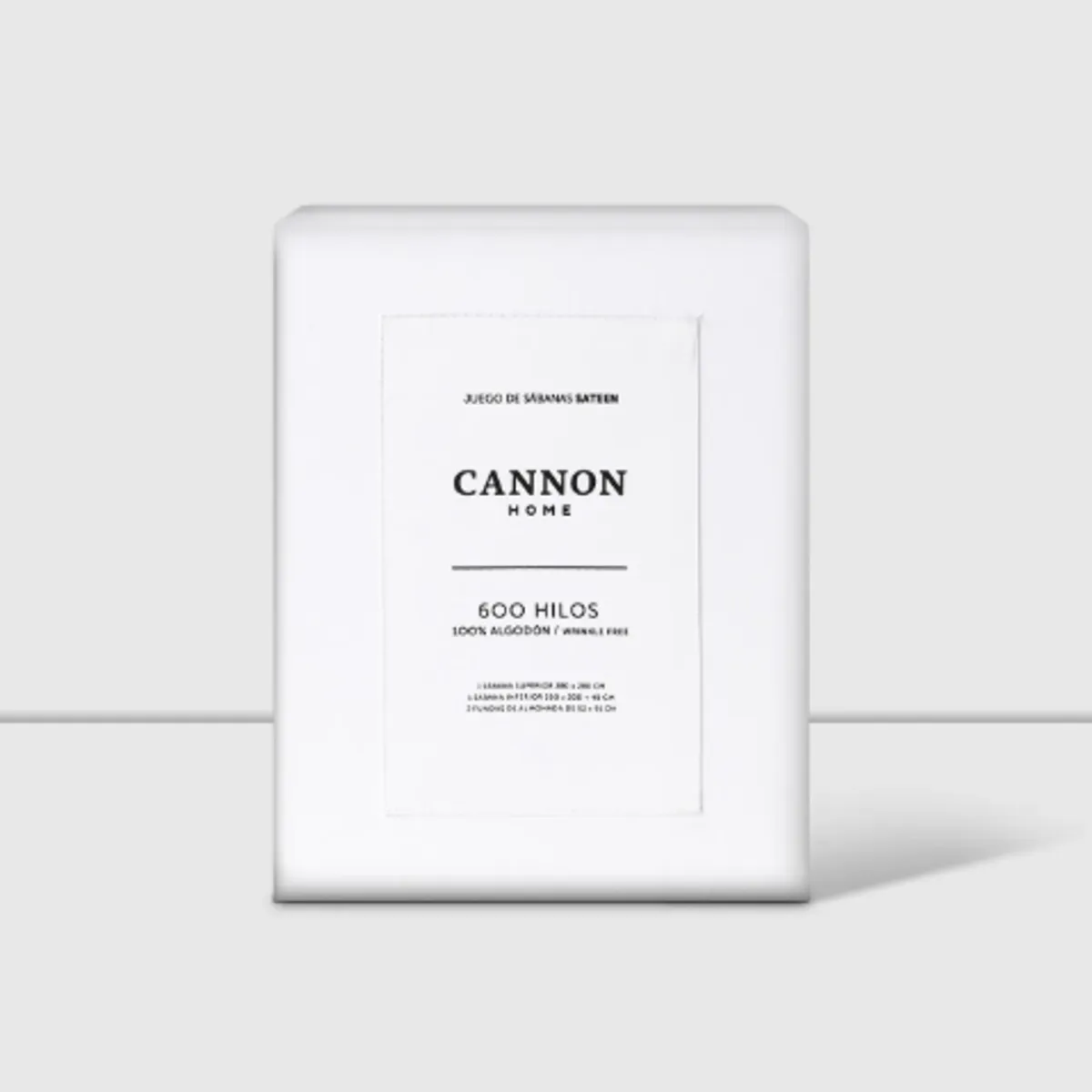 CANNON - Sabana King 200 Hilos Ec Cannon 100 % Algodón Blanco