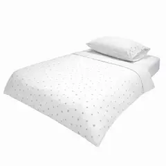 KINDERFLEX - Set Cuna Playard 100% Algodón Star