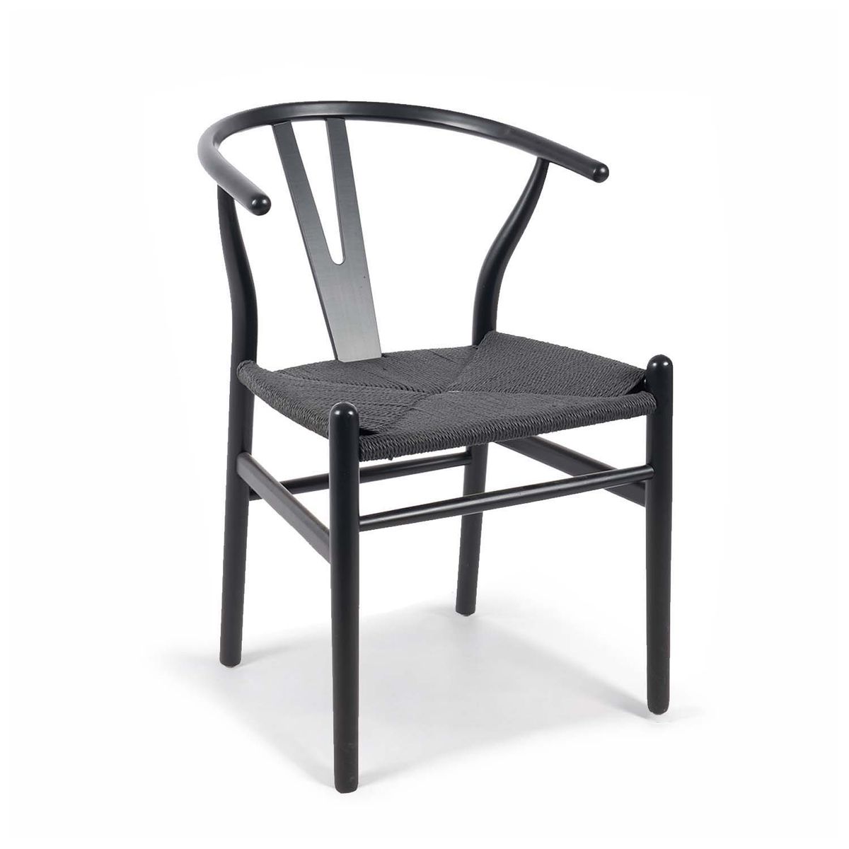 NOVAHUS - Silla de Comedor Wishbone Negro