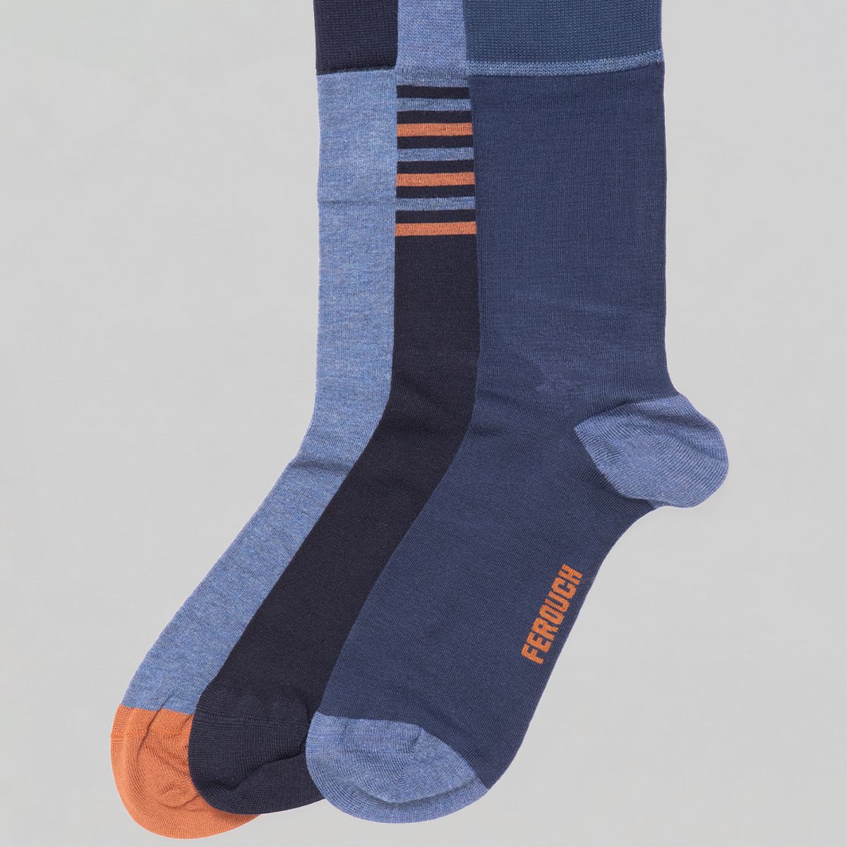 FEROUCH - Tri Pack Chicago Navy Melange Ferouch