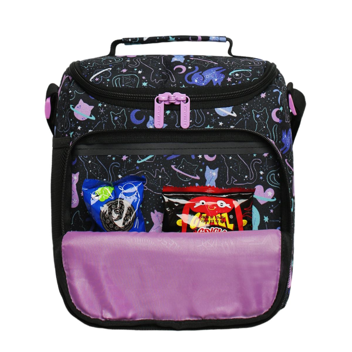 HEAD - Lonchera Térmica Mujer Snack Space Cat Negro Head