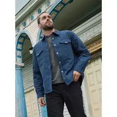 PANAMA JACK - Chaqueta Hombre Algodón Acolchada Azul PJH020M