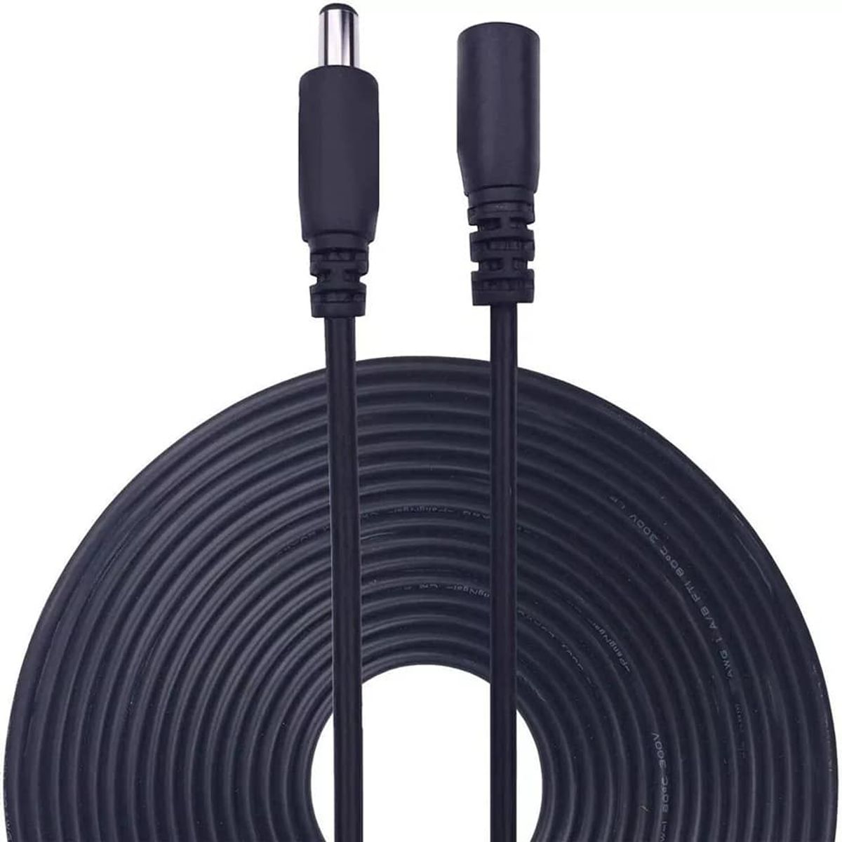 GENERICO - Cable adaptador de corriente de 12 V, extensión 15m, para cámaras de seguridad, dvr, nvr, etc.