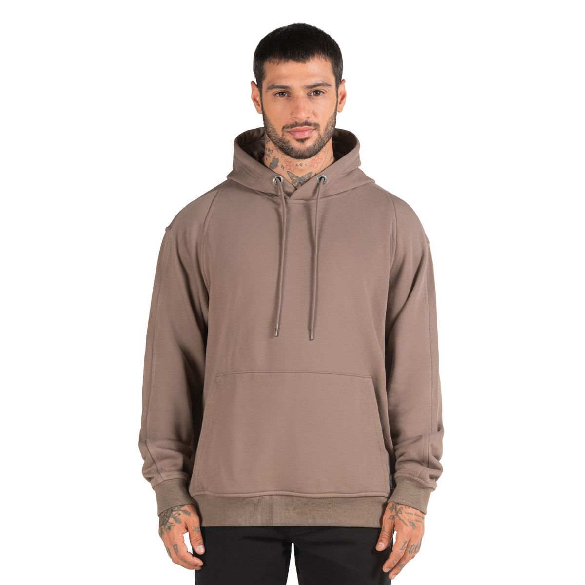 PANAMA JACK - Polerón Hombre Hoodie Canguro Marrón Panama Jack