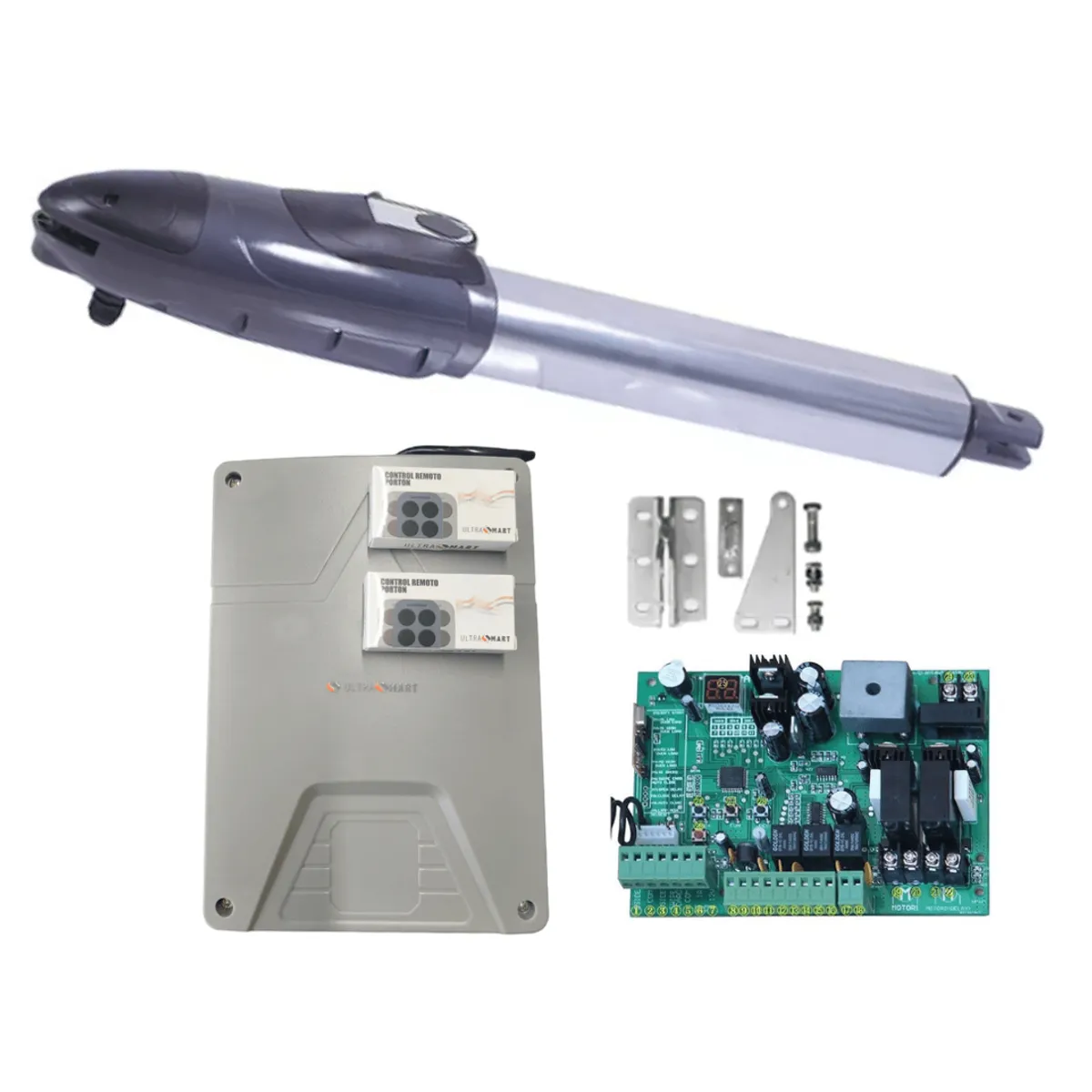 ULTRASMART - Kit Batiente 1 Hoja 350kg 3.5 mt Uso Condominio