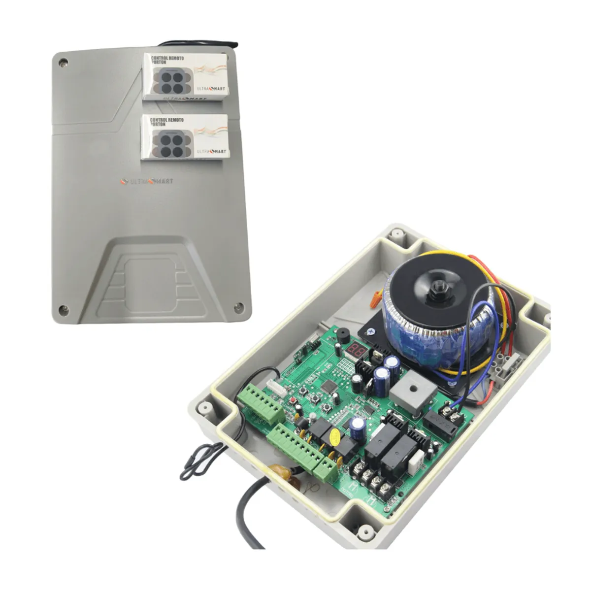 ULTRASMART - Kit Batiente 1 Hoja 350kg 3.5 mt Uso Condominio