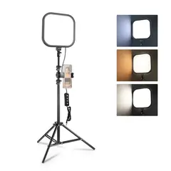 NEEWER - 15W 10.8 inches Kit Panel de Luz LED para Video con Trípode/63 Soporte Movil