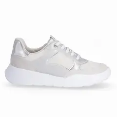PICCADILLY - Zapatilla Mujer Blanco/Plata Fascitis