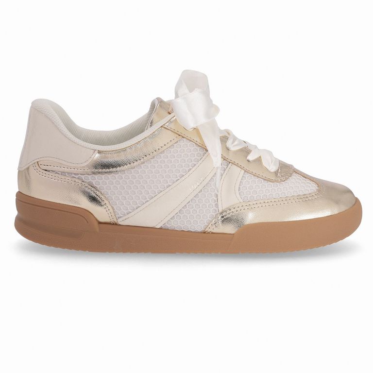 Zapatilla Mujer Dorado/Beige Caroline