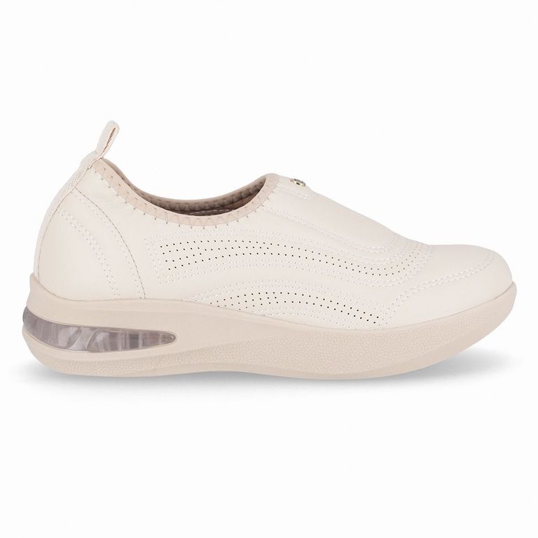Zapatilla Mujer Crema Soft Step