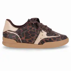 PICCADILLY - Zapatilla Mujer Animal Print/Café Caroline
