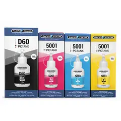 GENERICO - Pack 4 Tintas Alternativas Para Brother Btd60bk Bt5001